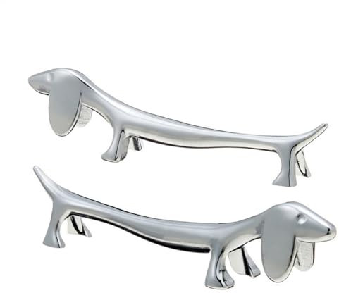 2 Stück | Besteckhalter | Metalllegierung Gabel Stand | Messerbänkchen Und Besteck Ständer | Geschirr Rack Halter | Hund Form Besteckhalter Für Besteck, Messer | Spülmaschinenfest