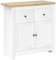 HOMCOM Sideboard Küchenschrank mit 2 Schublade, Soft-Close-Doppeltür, Verstellbarer Einlegeboden, Moderner Aufbewahrungsschrank für Wohnzimmer, Schlafzimmer 79 x 35 x 80 cm Weiß