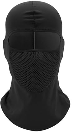 Fahrradmaske 2 Stück Motorrad-Gesichtsmaske mit vollständiger Abdeckung, atmungsaktiv, alle Gesichtsmasken, Kopfbedeckungen, Sturmhauben, Outdoor-Sturmhauben-Halsmanschetten Fahrrad Maske Sommer(Black