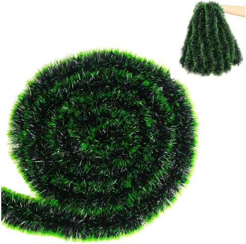 Gleemix 5 Stück Künstliche Girlande Weihnachten Deko, Christmas Decorations Tannengirlande 2m, Weihnachtsgirlande Outdoor, Girlande Grün, Für Weihnachtsbaum Weihnachtsdeko Innen Draußen Kamin Tür