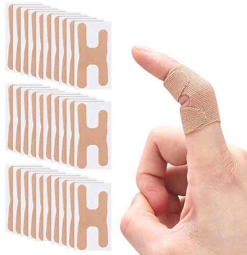 XFSRG Fingertape 30 Stück Finger Tape Sport Verstellbare Fingerstütze Selbstklebend Tapeband für Gebrochene Verstauchte Arthritis Sehnenentzündung und Geschwollene Finger