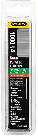 Stanley Hand Tools 1,000 1in. Brown Brad Nails SWKBBN100