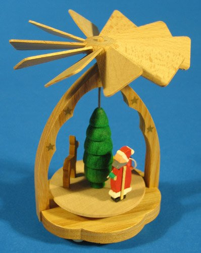 Richard Glaesser Mini Pyramid Santa Reindeer Made in Germany