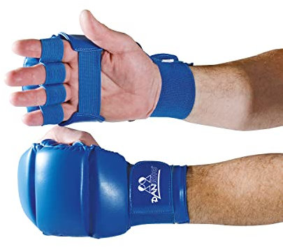 Ju Jutsu Handschuhe in 2 Farben (BLAU, M)