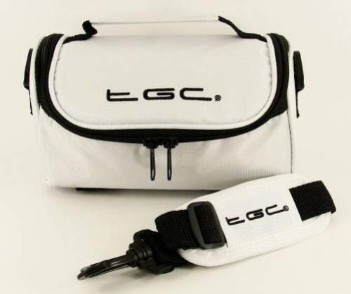 e®TGC ® Case Shoulder Bag for Sony SRS-X3 Bluetooth Speaker with shoulder strap and Carry Handle (Cool White)