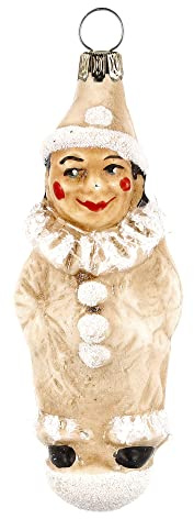Marolin Glasornament 'Kleiner Clown', patiniert