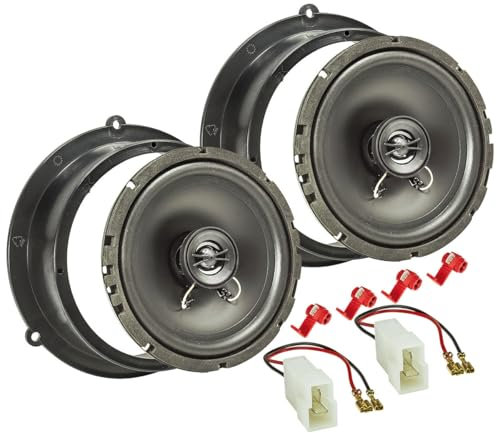 tomzz Audio 4003-005 TA16.5-Pro Lautsprecher Einbau-Set kompatibel mit Audi A4 A5 A6 Q3 Q5 Q7 Tür hinten 165mm Koaxial System