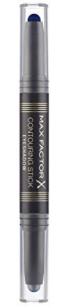 Max Factor Contouring Stick Eyeshadow Silver Storm & Midnight Blue – Lidschattenstift mit zwei kühlen Farbtönen für einen gelungenen Augenaufschlag – Mit cremiger Konsistenz