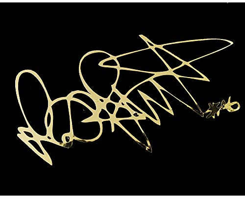 Twisted Melon Rossi 46, 2 grafiche adesive, Oro Cromato, autografo