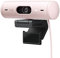Logitech Brio 500 Full-HD-Webcam mit Auto-Lichtkorrektur, Zeigemodus, Doppelmikrofon + Rauschunterdrückung, Webcam-Abdeckung, für Microsoft Teams, Google Meet, Zoom, USB-C-Kabel - Rosa