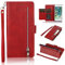 EYZUTAK iPhone 6/6S Wallet Case, 5 Card Slots Magnetic Closure, PU Leather Flip Case With TPU Hand Strap, Kickstand - Red