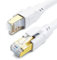 DDMALL CAT 8 Ethernet Cable 5m, High Speed 40 Gbps 2000 MHz SFTP Internet Network LAN Cables with Gold Plated RJ45 Connector for Router, Modem, PC, Switches, Laptop, Gaming Console (White, 5 m)