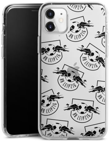 Silikon Hülle kompatibel mit Apple iPhone 11 Case transparent Handyhülle RB Leipzig Muster transparent