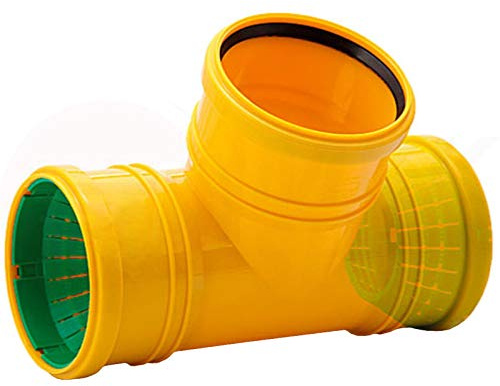 Drainage Rohr Verbinder Bogen T-Stück Froschklappe Stopfen Reduzierstück Kanal T-Stück MKK-26
