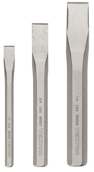 TEKTON Cold Chisel Set, 3-Piece (1/2, 3/4, 1 in.) | PNC91003 | Made in USA
