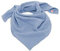 nanito Schal Halstuch Musselin 100% Bio Baumwolle 120 x 120 cm (skyblue)