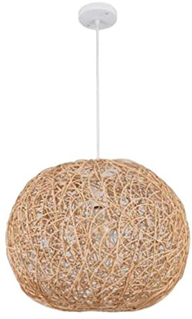 sharprepublic Candelabro de Tejido de Bambú Lámpara de Techo de Mimbre Creativa. Iluminación Colgante para Salon.