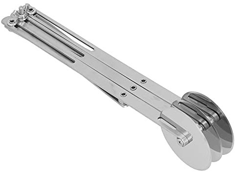 Cortador de Pastelería, Rodillo de Masa de Corte Preciso, Acero Inoxidable Ajustable Que Ahorra Tiempo para la Cocina(Cuchillo de Tres Ruedas)