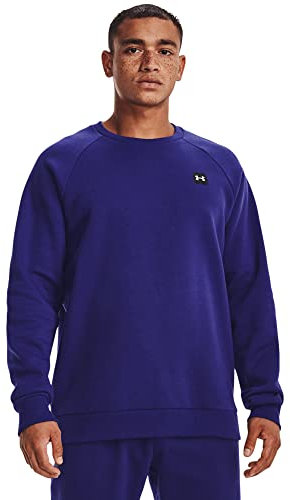 Under Armour Mens R Fleece Crew Sweater Blue XL