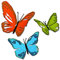 Sizzix Brushstroke Butterflies by Chapter Thinlits Stanzschablonen-Set 3PK Pinselstrich-Schmetterlinge von Tim Holtz | 665848 |Kapitel 2 2022, Edelstahl, multicolor, One Size