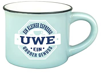 Persönliche Espresso Tasse - Uwe |Steinzeug|50ml|