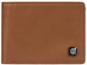 Element Segur - Portefeuille Deux Volets en Cuir - Unisexe - Marron.