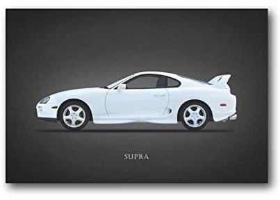 Supra A80 Twin Turbo Home Decor Poster Wandkunst Hängende Bild Druck Dekorative Malerei Poster 40 x 60 cm