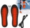 Flintronic Solette Riscaldate, Solette Termiche, Scaldapiedi Elettrico USB, Solette Riscaldabili, Soletta Scaldapiedi Impermeabile Riscaldata, Può Essere Tagliato, 1 Paia (41-46)
