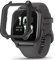 SeNool Custodia Compatibile con Garmin Venu Sq 2, PC Cover Rigida con Vetro Temperato Protezione di Schermo, [Durezza 9H] Case per Garmin Venu Sq 2 - Nero