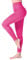 SINOPHANT High Waisted Leggings for Women, Buttery Soft Elastic Opaque Tummy Control Leggings, Plus Size Workout Gym Yoga(Rose Pink1,XXL)