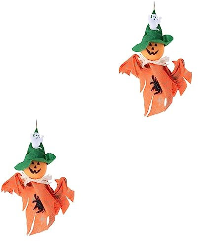 Abaodam 2 Stücke Halloween Dekorationen Ornamente Ornament Kürbis Laterne Für Halloween Hängen Jungen Und Mädchen-freundliche Einfach Zu