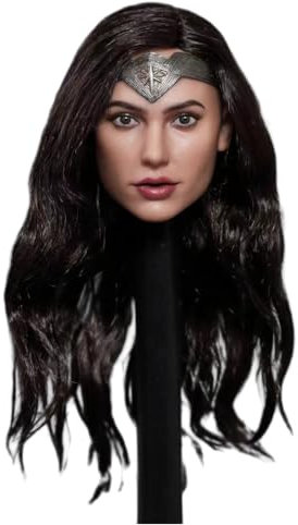 HiPlay 1:6 Scale Female Head Sculpt, European Heroine Head Sculpture for 12-inch Action Figures (GC037B)