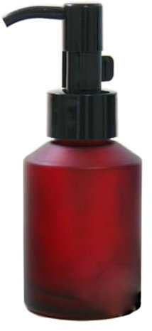 1PCS 60ML/2OZ Empty Refillable Amber Frosted Glass Bottles with Pump Vial Cosmetic Cream Lotion Dispenser Jars Storage Container for Essential Oil Emulsion Essence Portable Travel Bottle