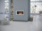 Cheminée Murale au Bioéthanol Simple Fire Frame 900. Installée dans Une Alcôve. pour la Maison, Le Salon ou la Chambre à Coucher. Foyer écologique Puissance 2,5kW - 1L (2-3h). 900x490, Blanc, Verre