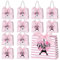 Locmeo Paris Partygeschenke, Paris Eiffelturm-Geschenktüten mit Griffen, Goodie-Tüten, französische Süßigkeitentüten mit Schleife, Party-Dekoration, süß, 16 Quinceanera-Gastgeschenke (25 Set)