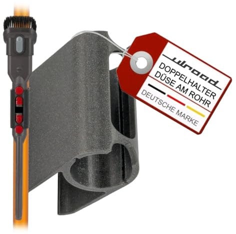 ULROAD Doppel Halterung 2x Düse am Rohr Zubehör für Dyson V7 V8 V10 V11 V15 GEN5