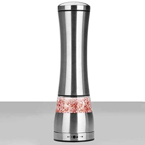 MYVVKIA Gewürzdosen mit Etikett Pfeffermühle, manuelle Edelstahlmühle, Gewürzdose Gewürzflasche