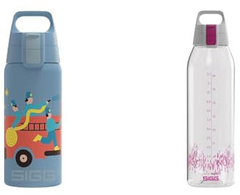 SIGG - Isolierte Trinkflasche Kinder - Shield Therm Kids & Tritan Renew Trinkflasche - Total Clear ONE MyPlanet Berry