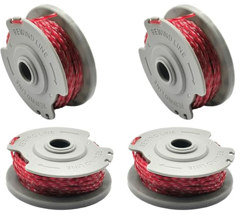 Bobine de fil de rechange pour débroussailleuse Gardena 5306-20, 1,65 mm et 9,2 m pour débroussailleuse Gardena Turbo SmallCut 300, Gardena Turbo Trimmer Art 8844 et Art 8845 (4)