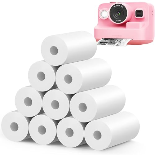 MIARALA Kidizoom Lot de 10 rouleaux de papier d'impression instantané pour appareil photo photo numérique pour la plupart des enfants