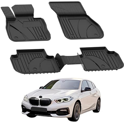 Fußmatten Automatten kompatibel mit BMW F40 HB 1er 2019-2024 | 4.5D Premium TPE Gummi Antirutsch Gummimatten Wasserdicht Car Auto Matte Schwarz