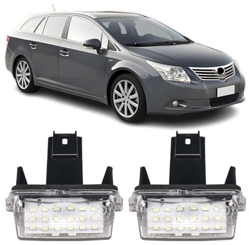 REINKO LED Kennzeichenbeleuchtung passt für Toyota Avensis Kombi T27 Auris E15 Verso R2 Vorfacelift