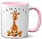 TassenKing Yoga Giraffe mit entspanntem Blick - Namaste - Kaffeetasse Tasse Geschenkidee Weihnachten Geburtstag Mandala