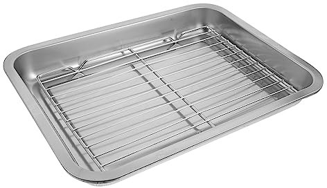 CHICAMPERA Rejilla De Drenaje De Acero Inoxidable Bandeja Para Hornear Fácil De Limpiar Ideal Para Amantes De La Comida