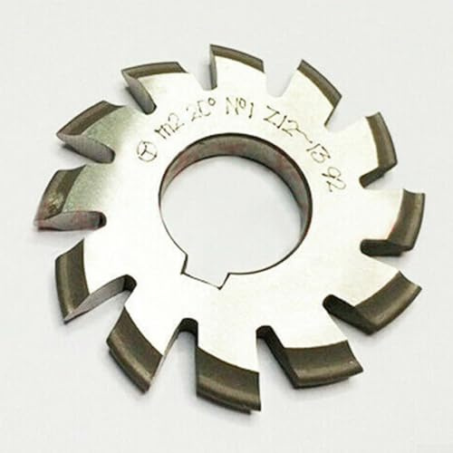 8-teiliges HSS M2 Involute Zahnradschneider-Set mit 20 Grad Druckwinkel und 22 mm Bohrung zum Fräsen von Zahnrädern von #1 bis #8 Modulen