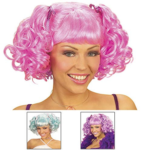 Widmann 6360P - Perücke Pixie, in 3 Farben sortiert, Cupcakes, Candyland, Karneval, Mottoparty