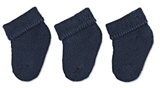 Sterntaler 3 Pack Baby Socks Calzini, Dark Blue, 0 Mesi (Pacco da 3) Unisex-Bimbi