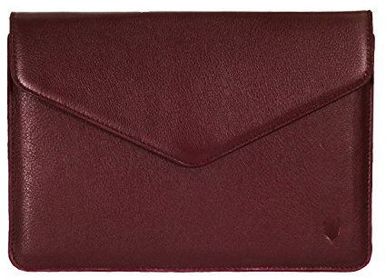 MediaDevil Leather Case for iPad Mini 1/2 / 3/4 / 5/6 / 7 (Burgundy with Burgundy stitching) - Artisansuit Genuine European Leather Case