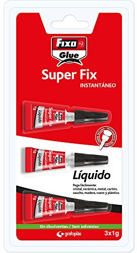 Fixo Glue 23100. Pegamento Instantáneo Líquido Super Fix Liquido 3X1 Gramo