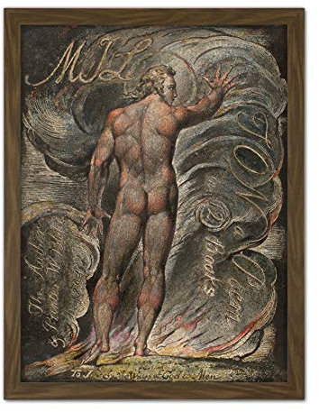 Fine Art Prints Blake Milton Poems Way God Bucheinband, gerahmter Wandkunstdruck, 45,7 x 61 cm